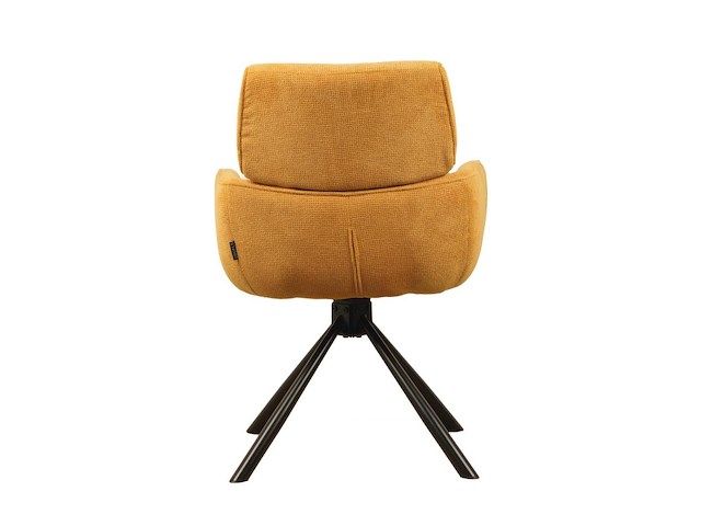 6x design eetkamerstoel geel weave - afbeelding 3 van  4