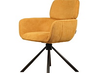 6x design eetkamerstoel geel weave - afbeelding 1 van  4