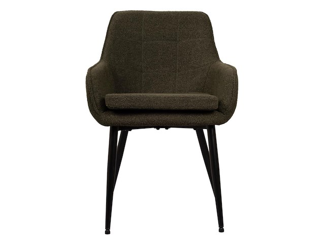 6x design eetkamerstoel groen boucle - afbeelding 2 van  5