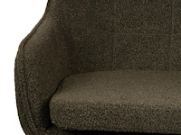 6x design eetkamerstoel groen boucle - afbeelding 4 van  5