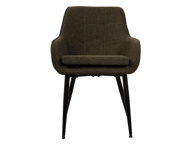 6x design eetkamerstoel groen boucle - afbeelding 2 van  5