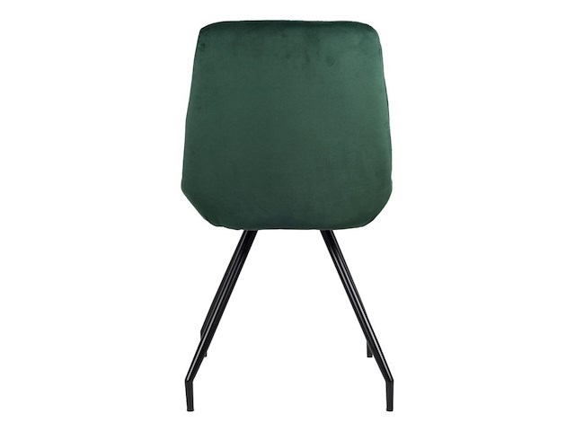 6x design eetkamerstoel groen velvet - afbeelding 5 van  5