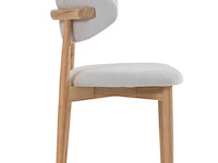 6x design eetkamerstoel naturel eikenhout - afbeelding 3 van  5