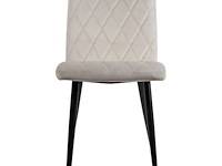 6x design eetkamerstoel off white - afbeelding 2 van  5