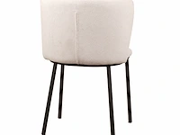 (6x) design eetkamerstoel wit mandy-white - afbeelding 2 van  4
