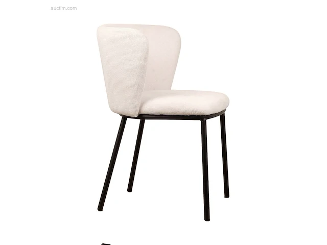 (6x) design eetkamerstoel wit mandy-white - afbeelding 3 van  4