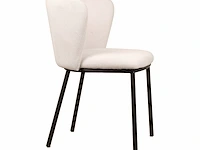 (6x) design eetkamerstoel wit mandy-white - afbeelding 3 van  4