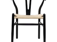 6x design eetkamerstoel zwart beige - afbeelding 2 van  4