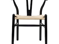 6x design eetkamerstoel zwart beige - afbeelding 2 van  4