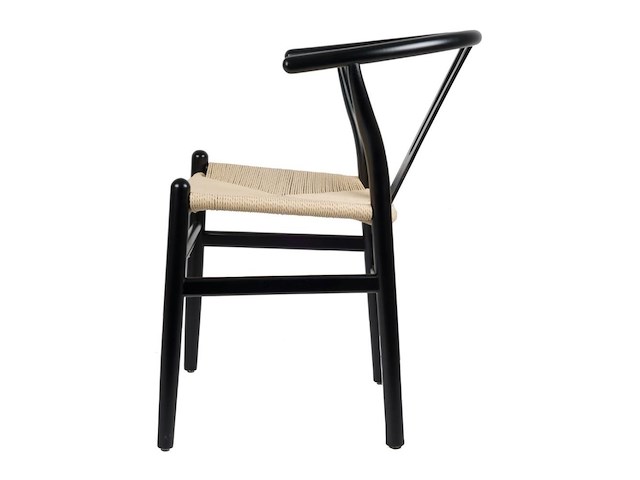 6x design eetkamerstoel zwart beige - afbeelding 4 van  4