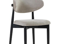 6x design eetkamerstoel zwart eikenhout