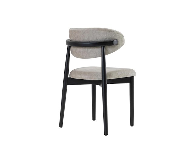 6x design eetkamerstoel zwart eikenhout - afbeelding 4 van  5