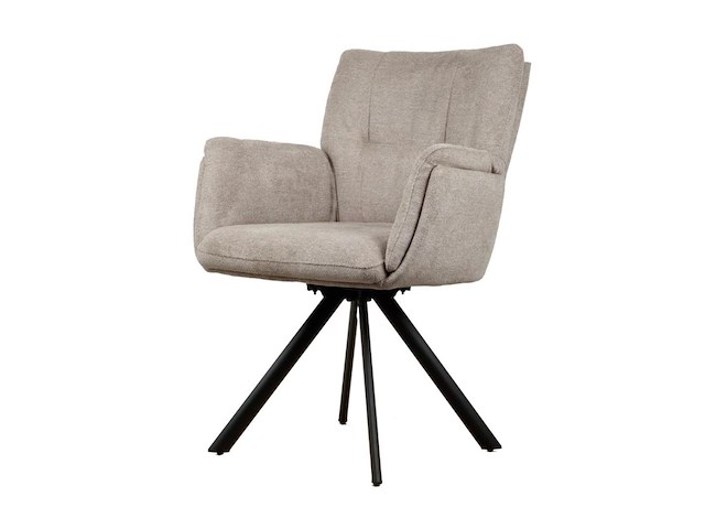 6x design eetkamerstoelen beige - afbeelding 1 van  5