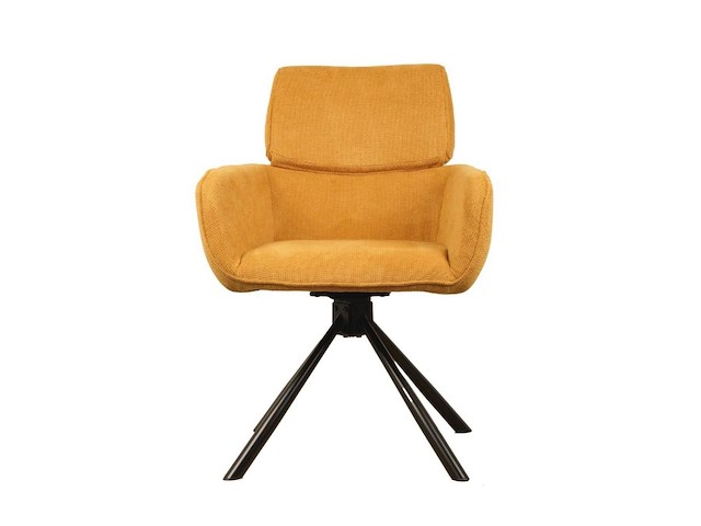 6x design eetkamerstoelen geel - afbeelding 3 van  4