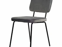 6x design eetkamerstoelen grijs
