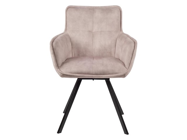 6x design eetkamerstoelen light taupe - afbeelding 2 van  3
