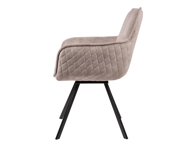 6x design eetkamerstoelen light taupe - afbeelding 3 van  3