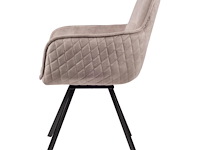 6x design eetkamerstoelen light taupe - afbeelding 3 van  3