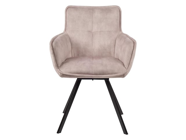 6x design eetkamerstoelen light taupe - afbeelding 2 van  3