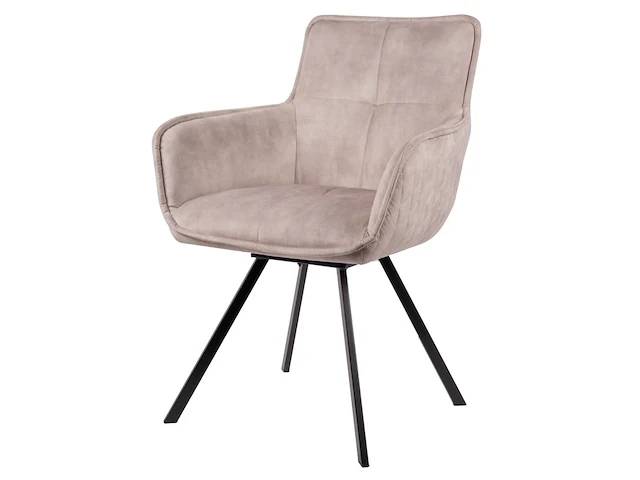 6x design eetkamerstoelen light taupe - afbeelding 1 van  3