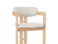6x design eetkamerstoelen naturel