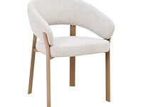 6x design eetkamerstoelen naturel
