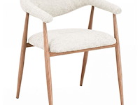 6x design eetkamerstoelen naturel