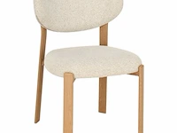 6x design eetkamerstoelen naturel