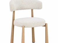6x design eetkamerstoelen naturel