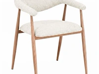 6x design eetkamerstoelen naturel