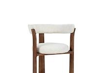 6x design eetkamerstoelen walnut