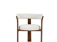 6x design eetkamerstoelen walnut - afbeelding 2 van  5