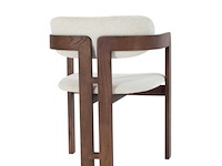 6x design eetkamerstoelen walnut - afbeelding 3 van  5