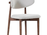 6x design eetkamerstoelen walnut