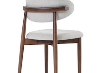6x design eetkamerstoelen walnut - afbeelding 4 van  5