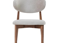 6x design eetkamerstoelen walnut