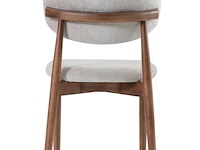 6x design eetkamerstoelen walnut - afbeelding 2 van  2