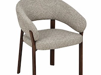 6x design eetkamerstoelen walnut
