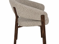 6x design eetkamerstoelen walnut - afbeelding 3 van  6