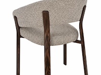 6x design eetkamerstoelen walnut - afbeelding 4 van  6