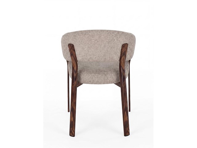 6x design eetkamerstoelen walnut - afbeelding 5 van  6