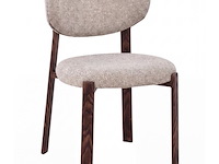 6x design eetkamerstoelen walnut