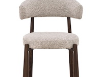 6x design eetkamerstoelen walnut - afbeelding 2 van  6