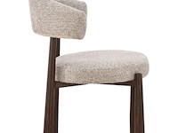 6x design eetkamerstoelen walnut - afbeelding 4 van  6