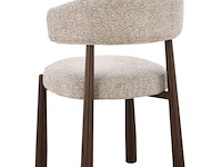 6x design eetkamerstoelen walnut - afbeelding 6 van  6