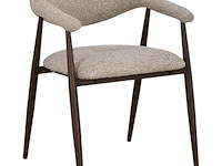 6x design eetkamerstoelen walnut