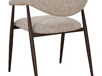 6x design eetkamerstoelen walnut - afbeelding 5 van  7