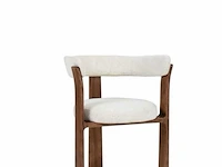 6x design eetkamerstoelen walnut