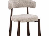 6x design eetkamerstoelen walnut