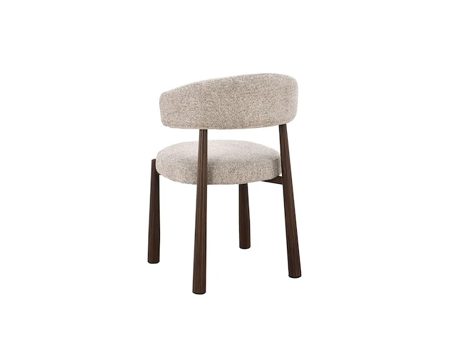 6x design eetkamerstoelen walnut - afbeelding 6 van  6